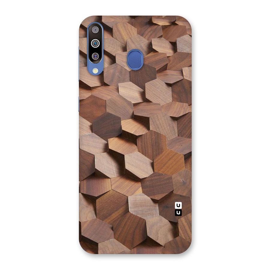 Uplifted Wood Hexagons Back Case for Galaxy M30