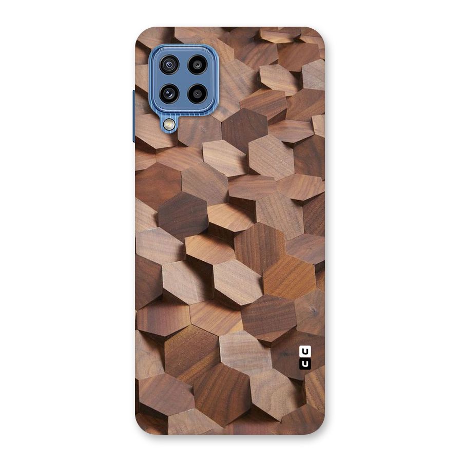 Uplifted Wood Hexagons Back Case for Galaxy M32