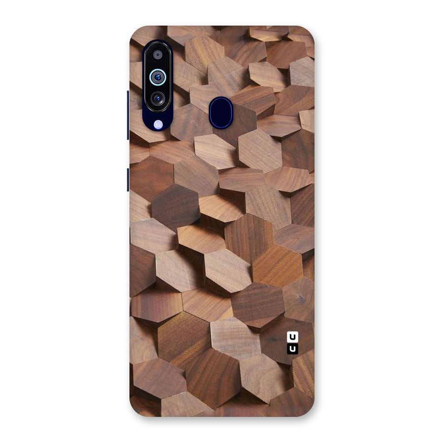 Uplifted Wood Hexagons Back Case for Galaxy M40