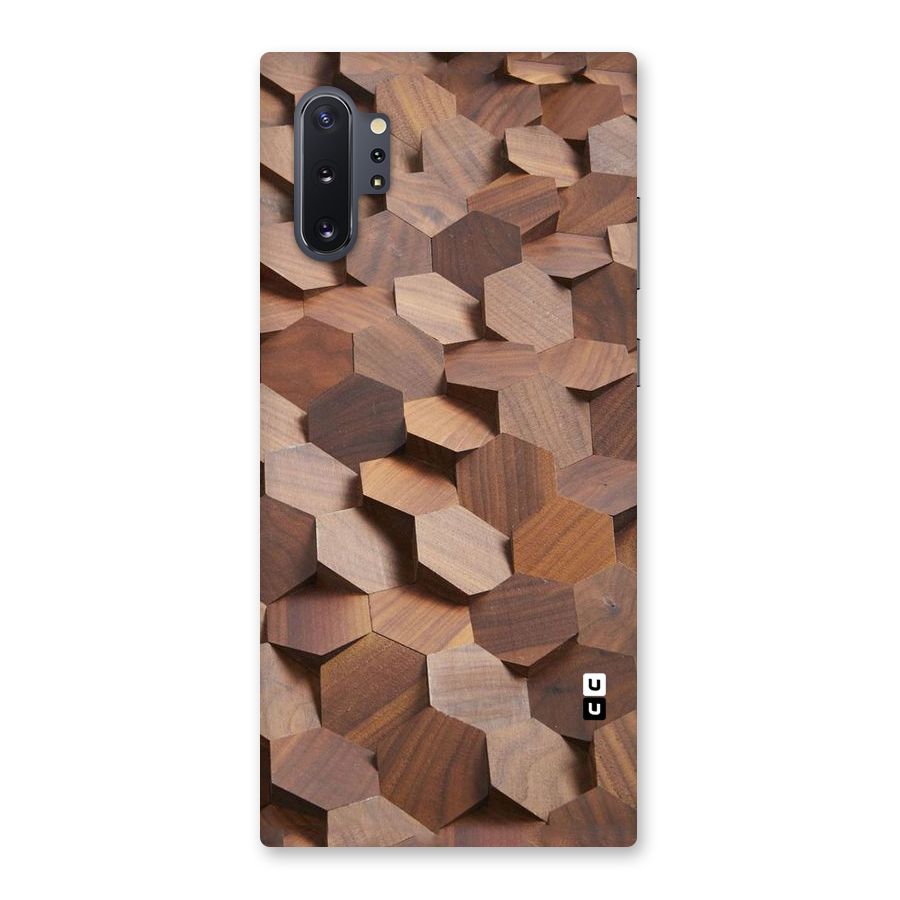 Uplifted Wood Hexagons Back Case for Galaxy Note 10 Plus