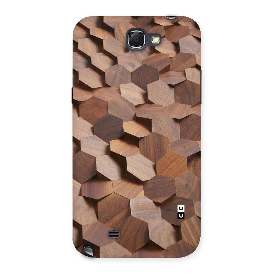 Uplifted Wood Hexagons Back Case for Galaxy Note 2