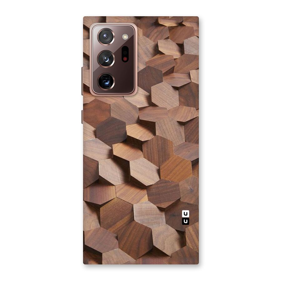 Uplifted Wood Hexagons Back Case for Galaxy Note 20 Ultra