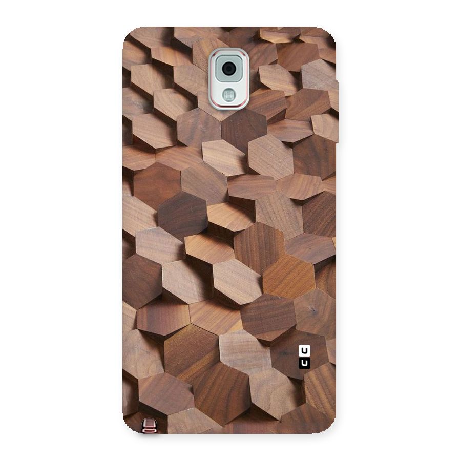 Uplifted Wood Hexagons Back Case for Galaxy Note 3