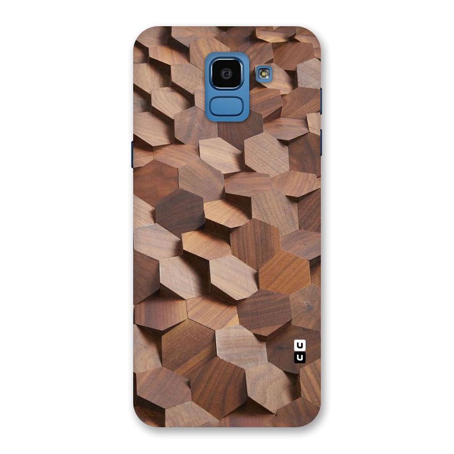 Uplifted Wood Hexagons Back Case for Galaxy On6