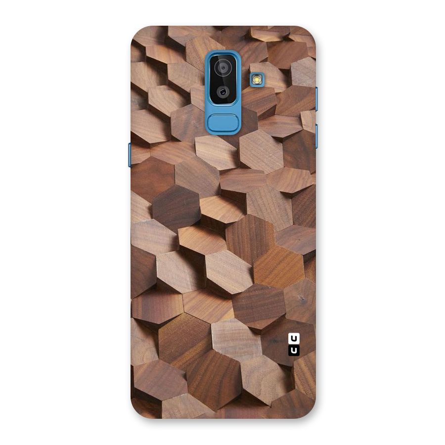 Uplifted Wood Hexagons Back Case for Galaxy On8 (2018)