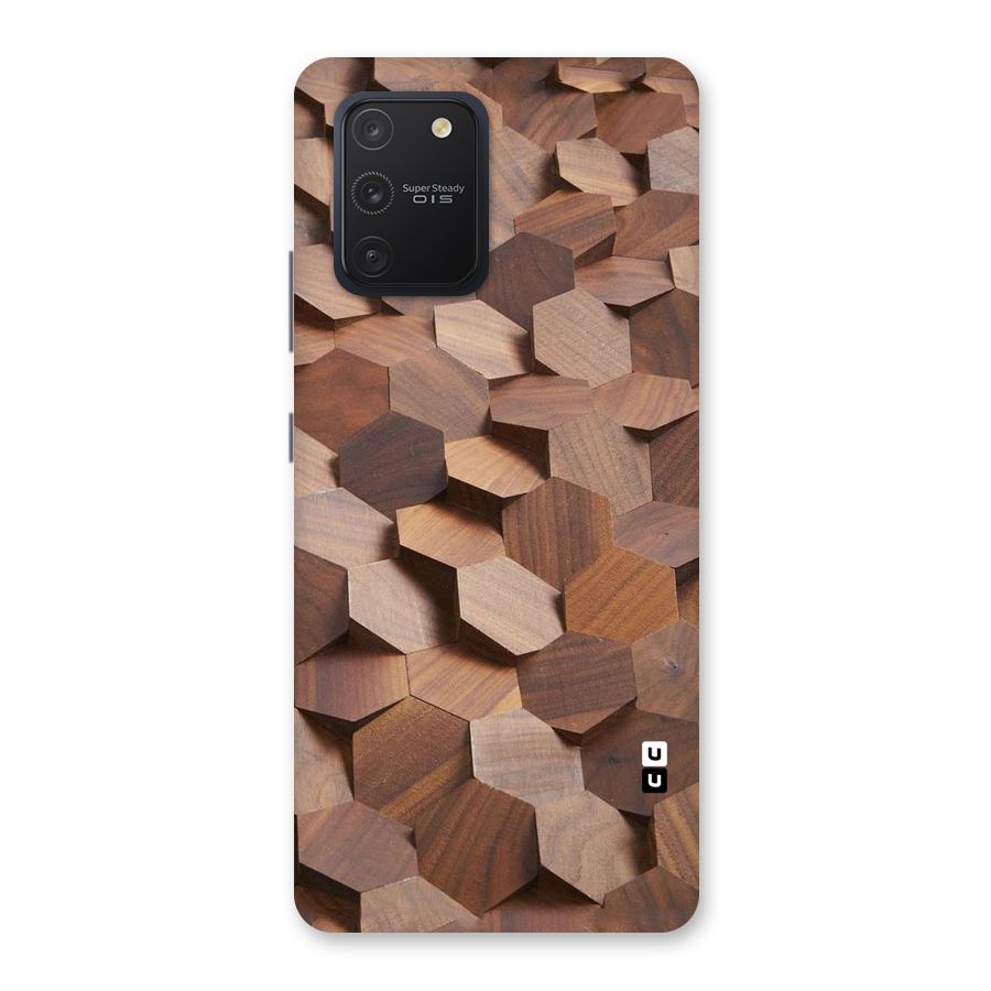 Uplifted Wood Hexagons Back Case for Galaxy S10 Lite