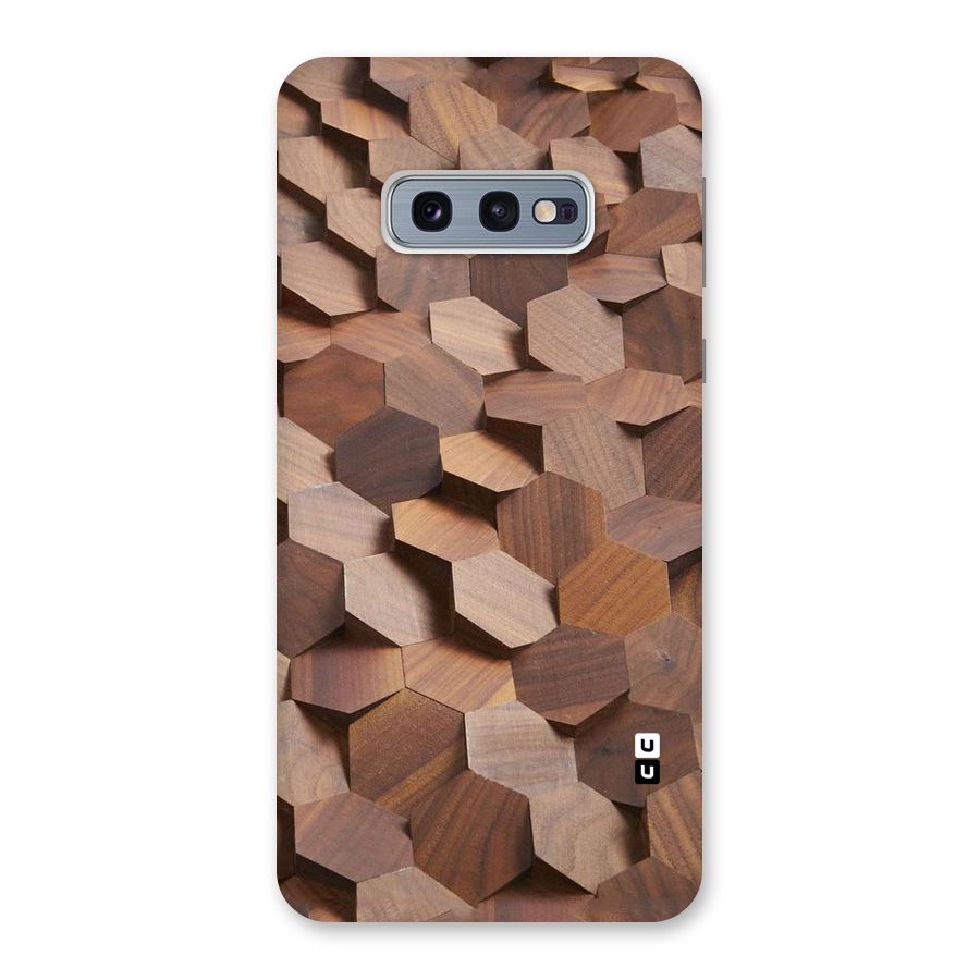 Uplifted Wood Hexagons Back Case for Galaxy S10e
