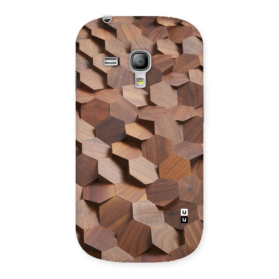 Uplifted Wood Hexagons Back Case for Galaxy S3 Mini