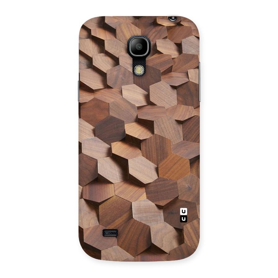 Uplifted Wood Hexagons Back Case for Galaxy S4 Mini
