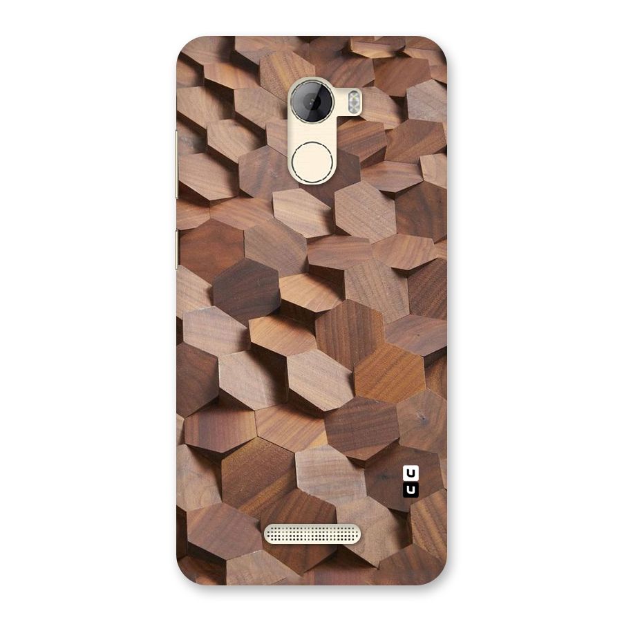 Uplifted Wood Hexagons Back Case for Gionee A1 LIte