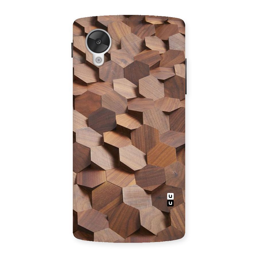 Uplifted Wood Hexagons Back Case for Google Nexsus 5