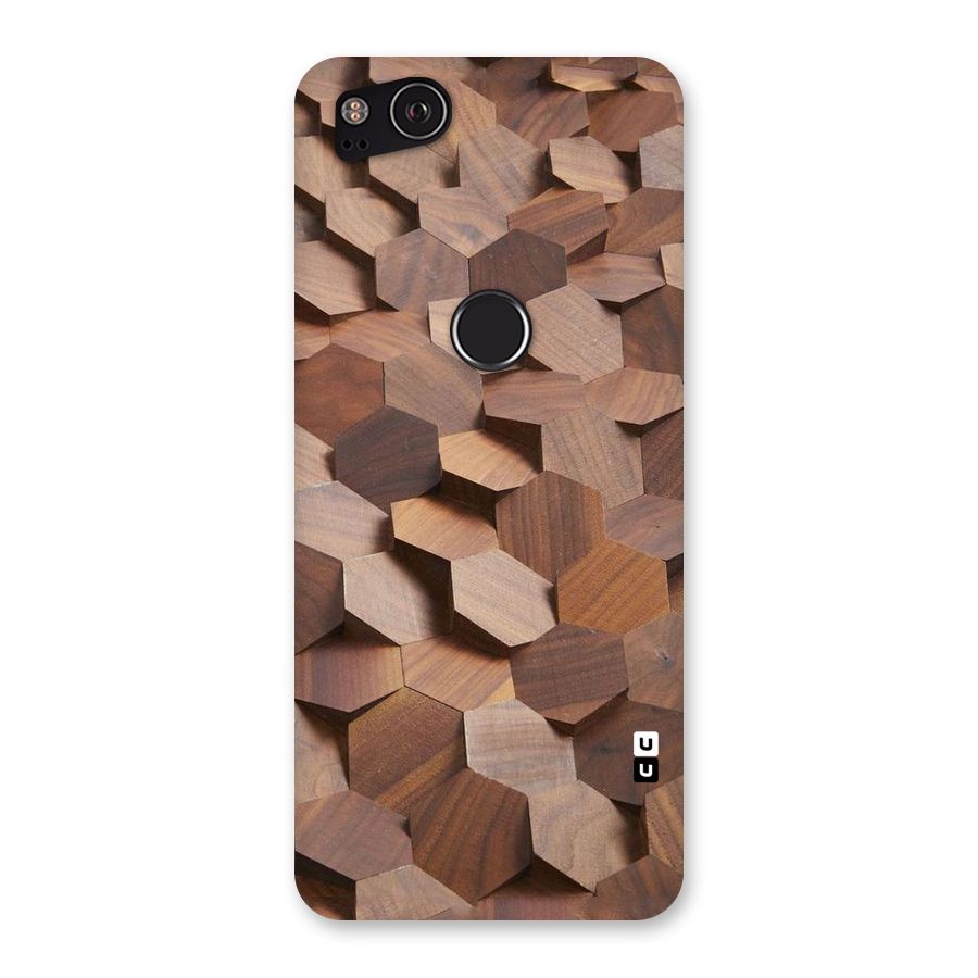 Uplifted Wood Hexagons Back Case for Google Pixel 2
