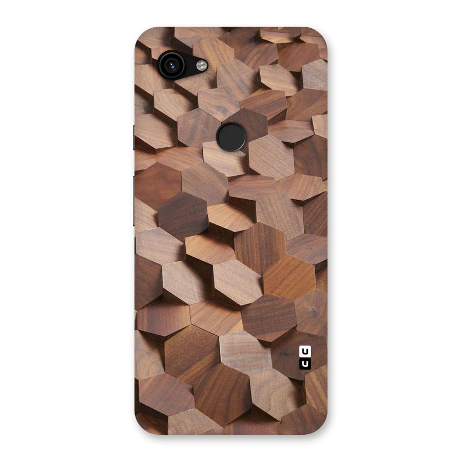 Uplifted Wood Hexagons Back Case for Google Pixel 3a XL