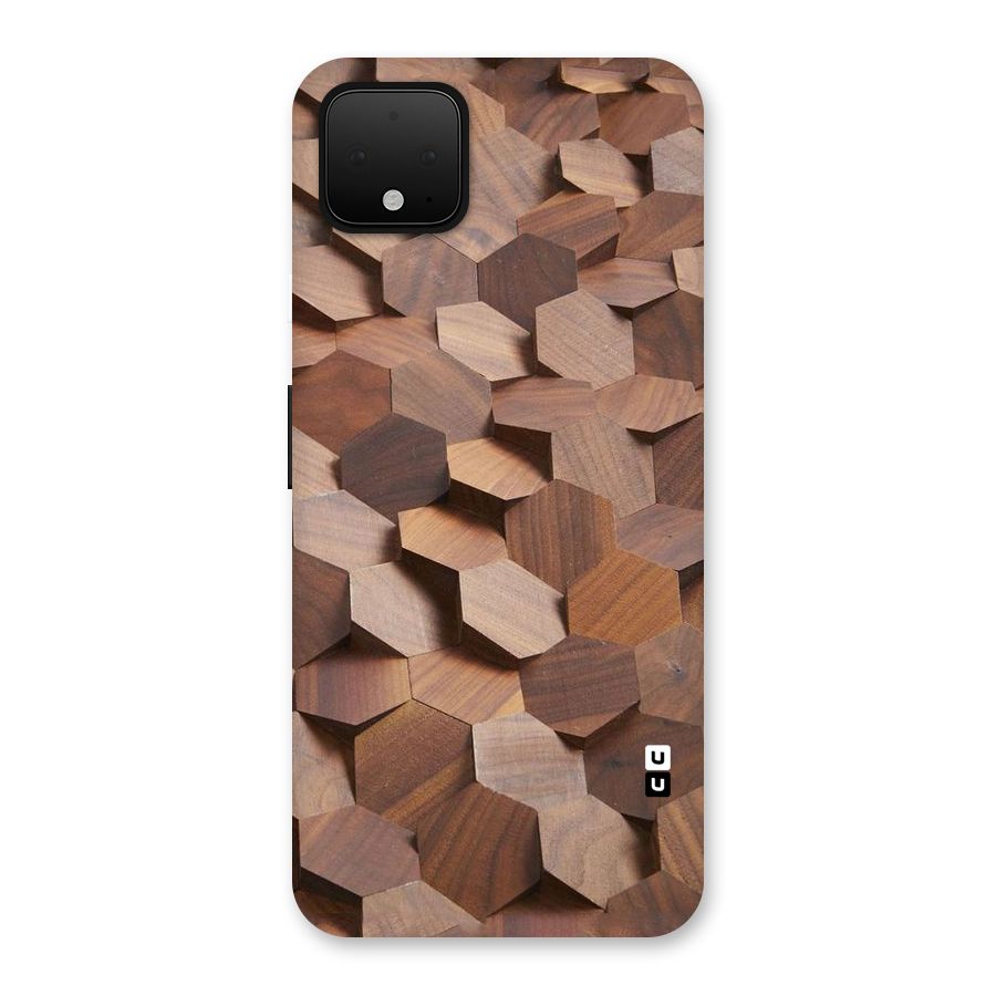 Uplifted Wood Hexagons Back Case for Google Pixel 4 XL