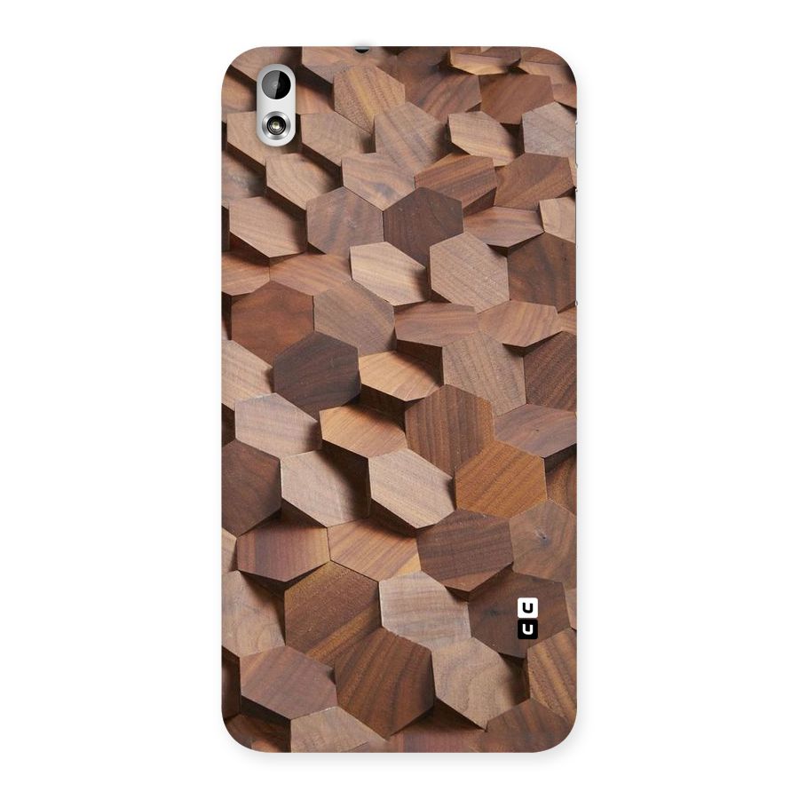 Uplifted Wood Hexagons Back Case for HTC Desire 816g