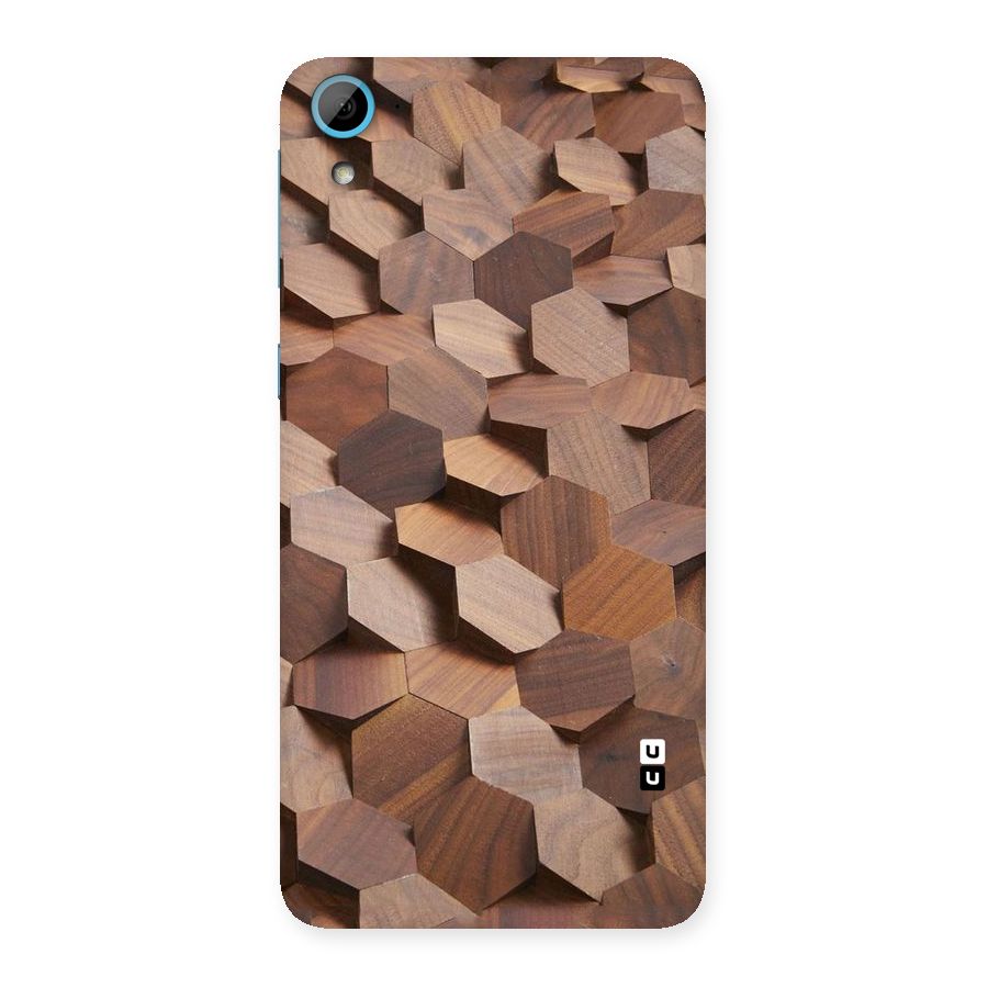 Uplifted Wood Hexagons Back Case for HTC Desire 826