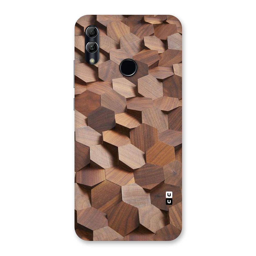 Uplifted Wood Hexagons Back Case for Honor 10 Lite