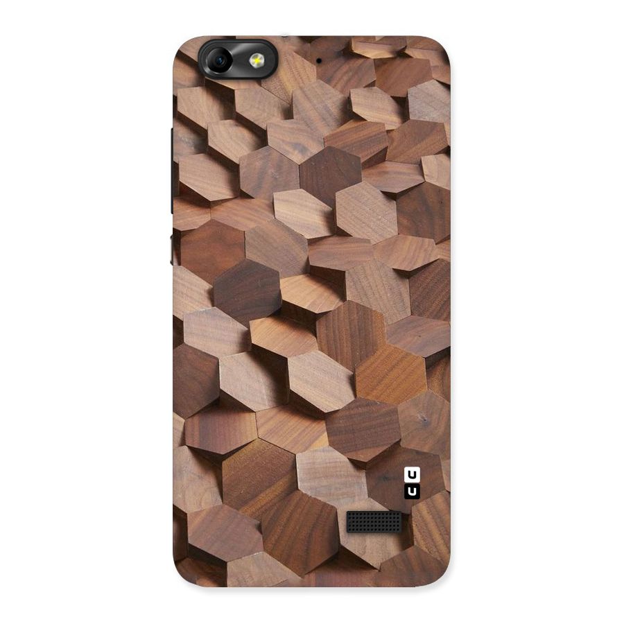 Uplifted Wood Hexagons Back Case for Honor 4C