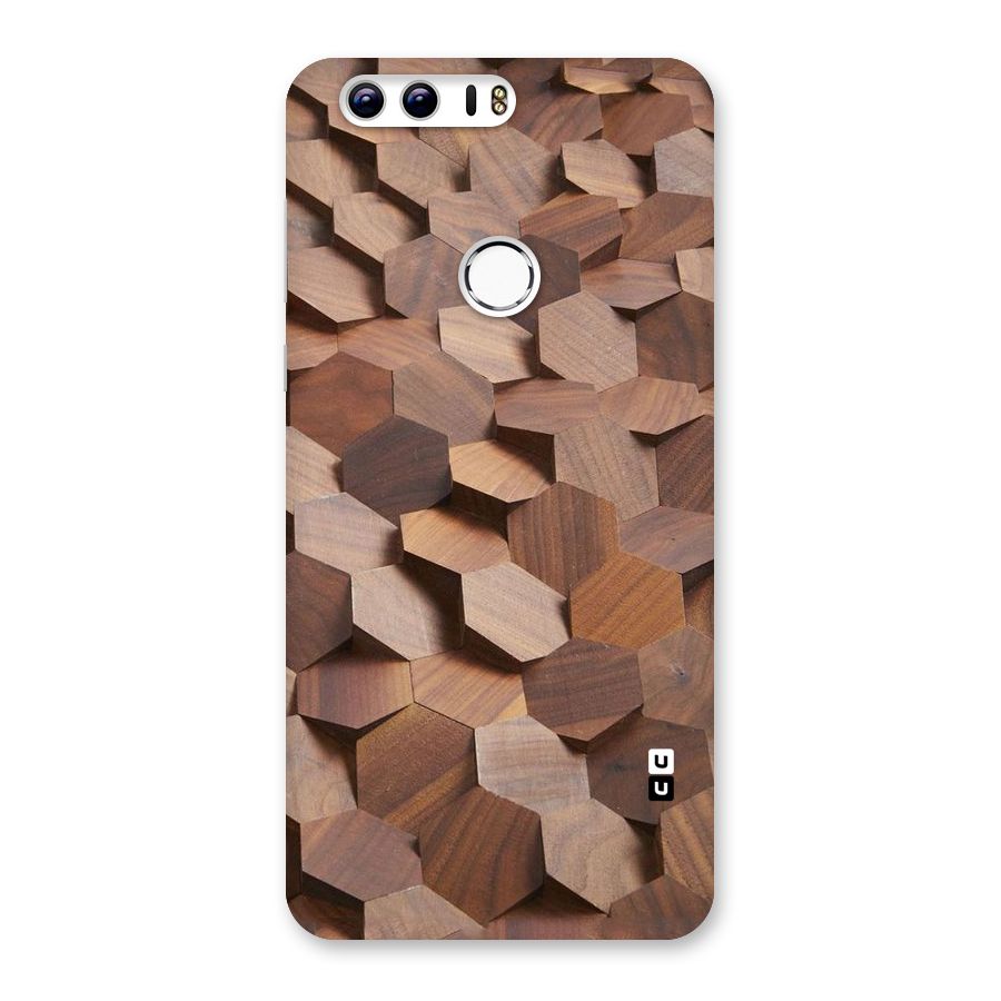Uplifted Wood Hexagons Back Case for Honor 8