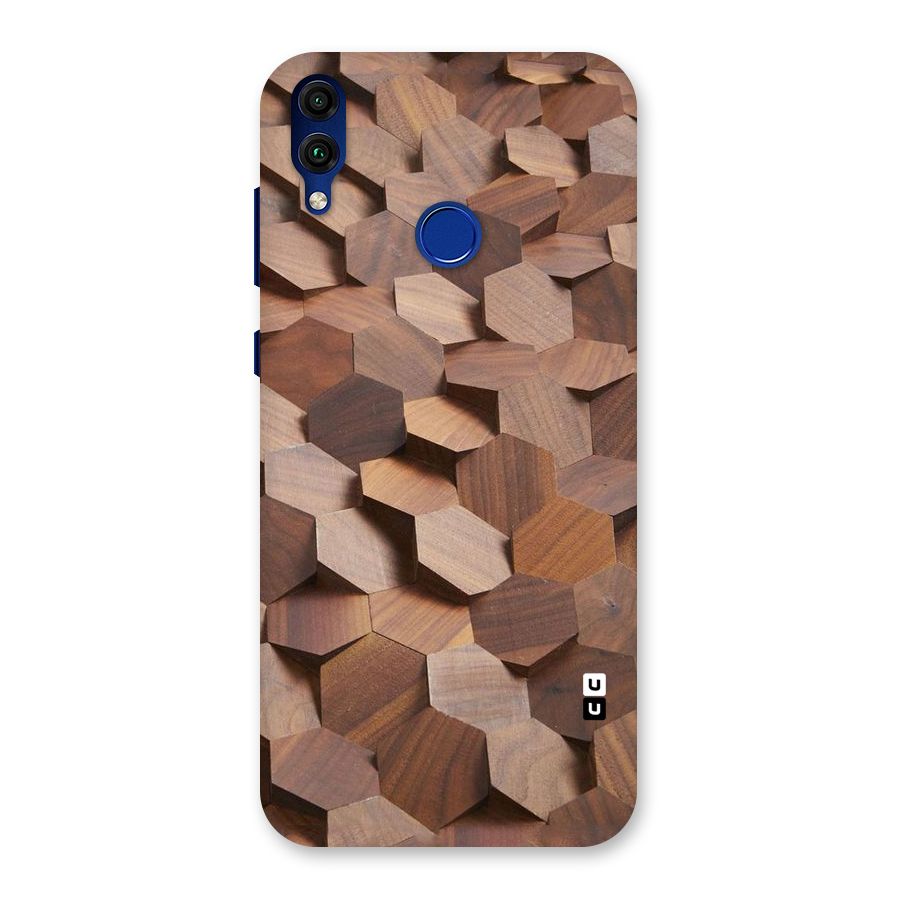 Uplifted Wood Hexagons Back Case for Honor 8C