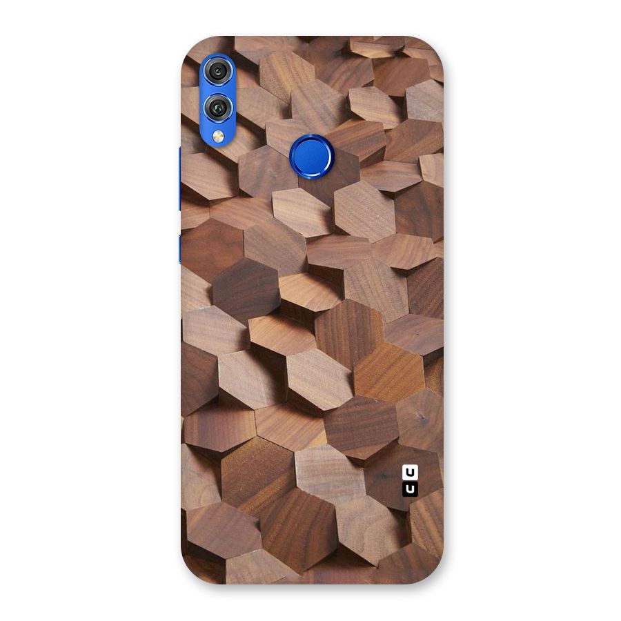 Uplifted Wood Hexagons Back Case for Honor 8X