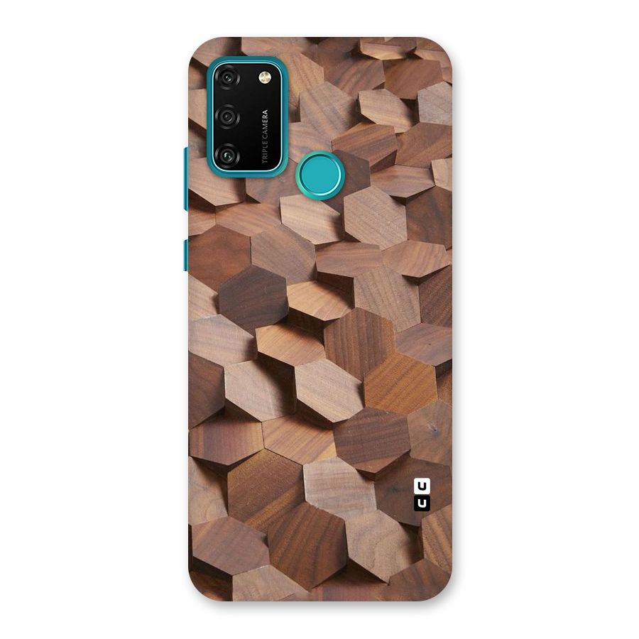 Uplifted Wood Hexagons Back Case for Honor 9A