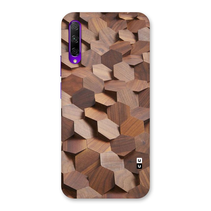 Uplifted Wood Hexagons Back Case for Honor 9X Pro