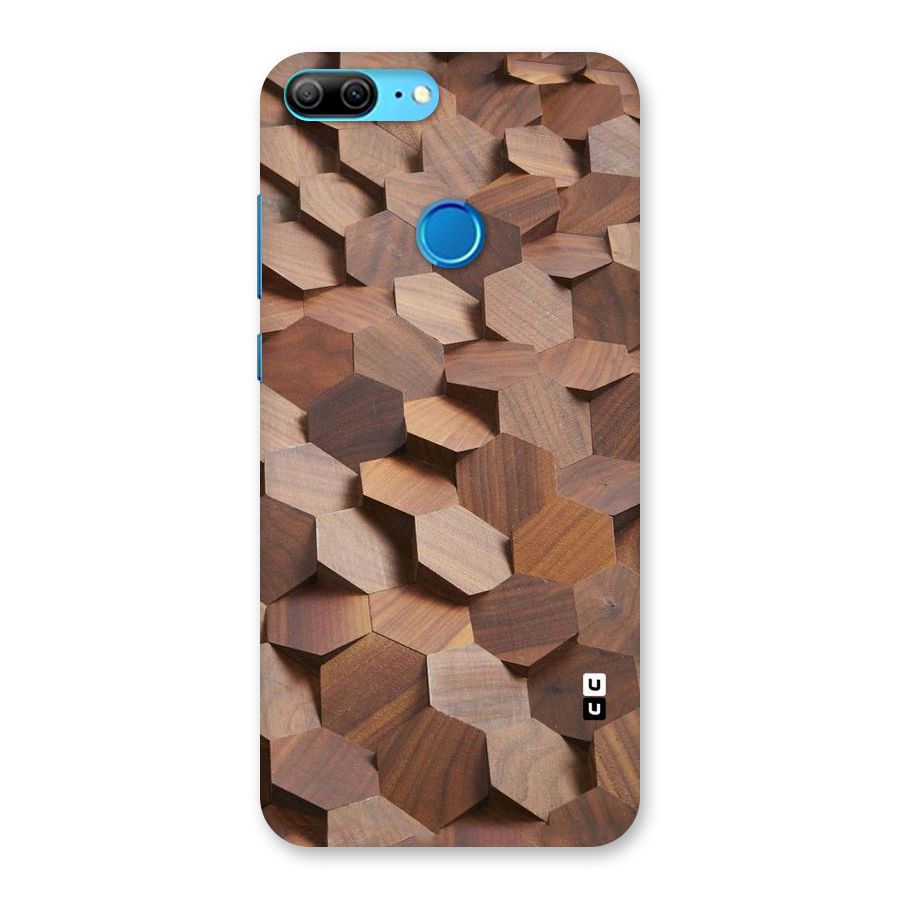Uplifted Wood Hexagons Back Case for Honor 9 Lite
