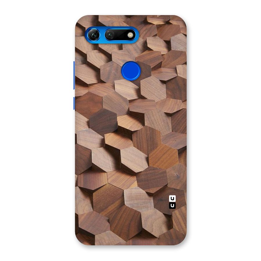 Uplifted Wood Hexagons Back Case for Honor View 20