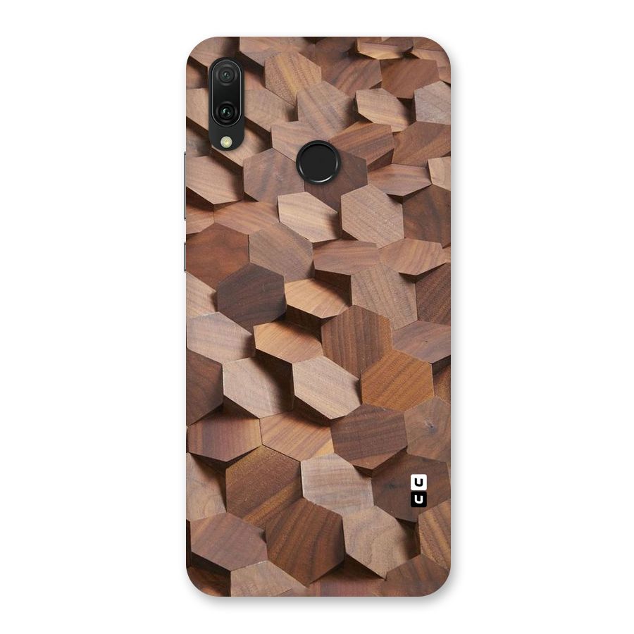 Uplifted Wood Hexagons Back Case for Huawei Y9 (2019)