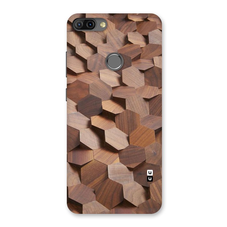 Uplifted Wood Hexagons Back Case for Infinix Hot 6 Pro