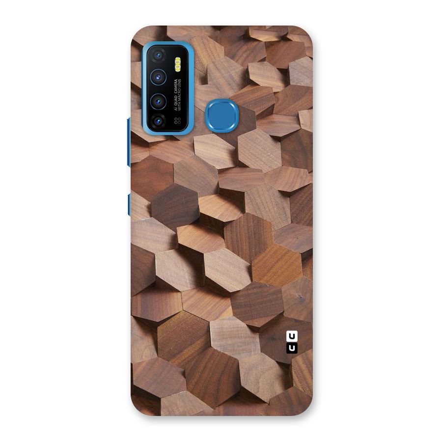 Uplifted Wood Hexagons Back Case for Infinix Hot 9