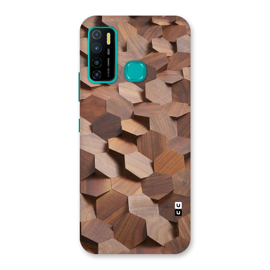 Uplifted Wood Hexagons Back Case for Infinix Hot 9 Pro