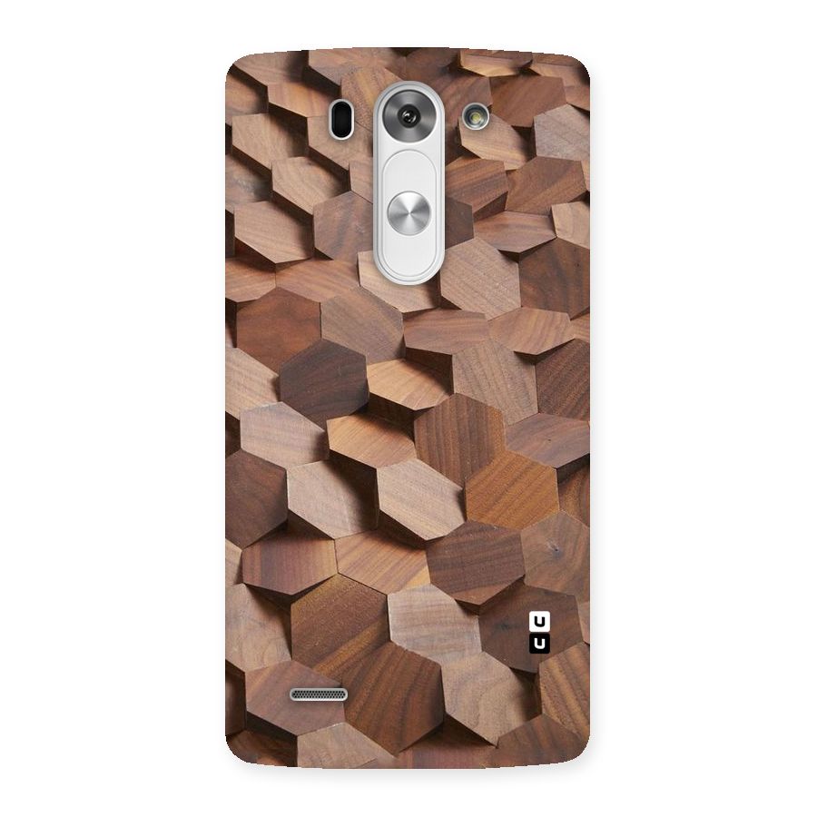 Uplifted Wood Hexagons Back Case for LG G3 Beat