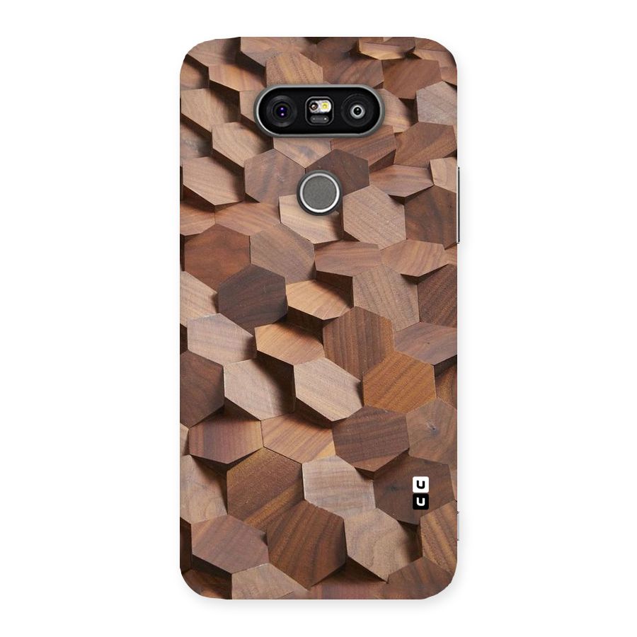 Uplifted Wood Hexagons Back Case for LG G5