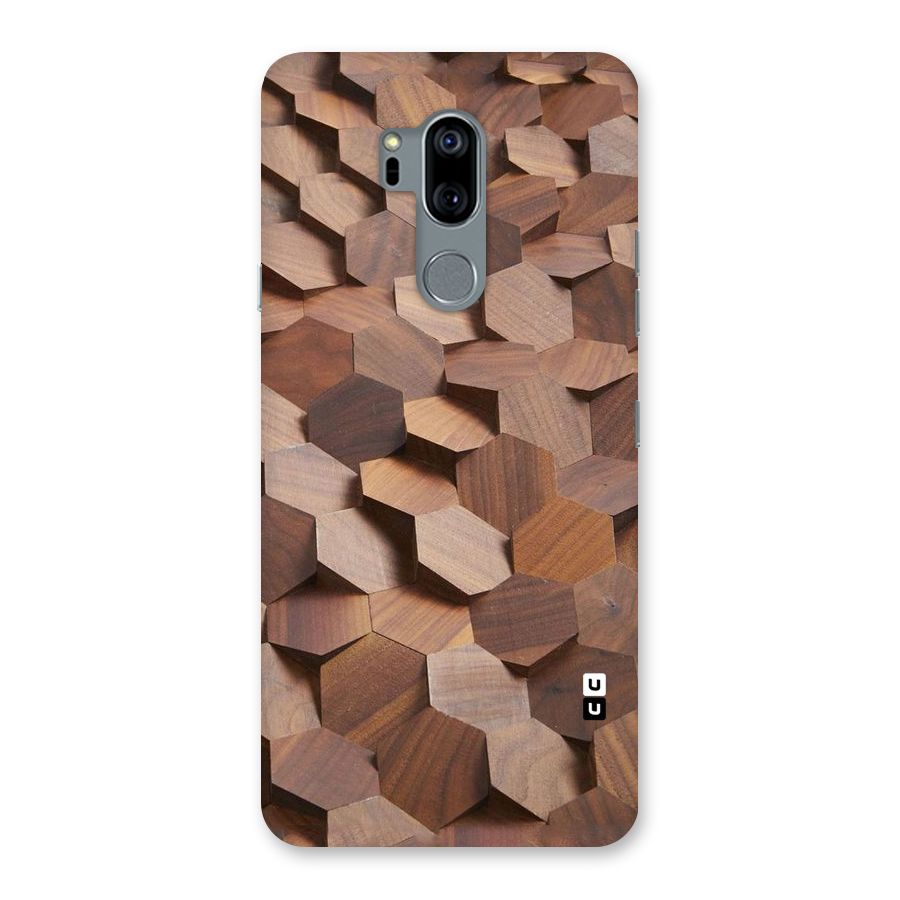 Uplifted Wood Hexagons Back Case for LG G7