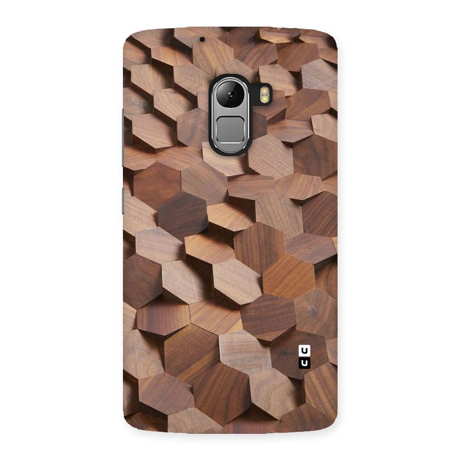Uplifted Wood Hexagons Back Case for Lenovo K4 Note