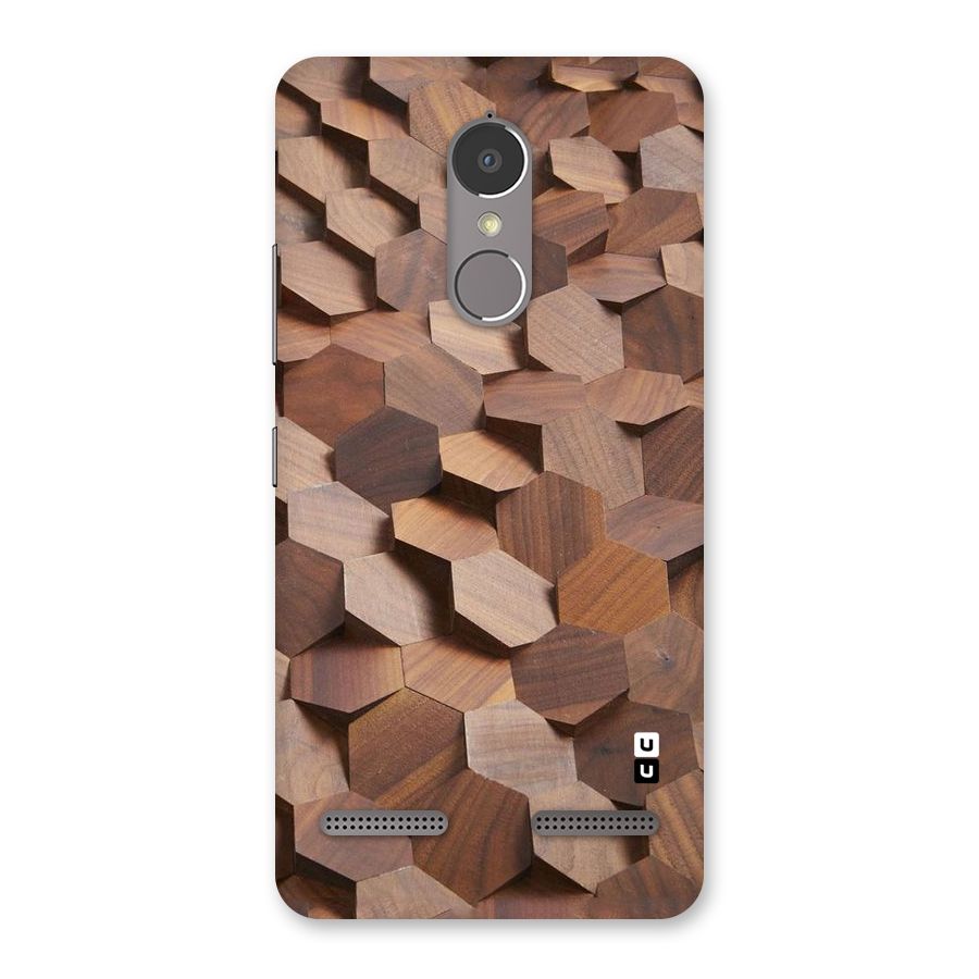 Uplifted Wood Hexagons Back Case for Lenovo K6