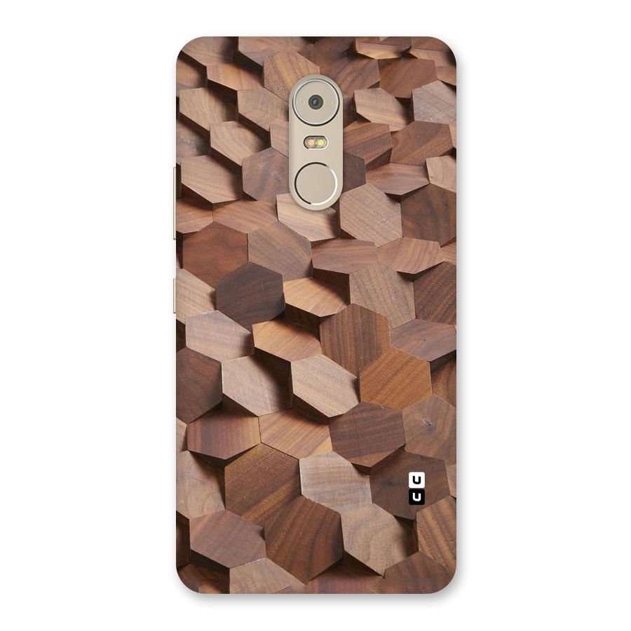 Uplifted Wood Hexagons Back Case for Lenovo K6 Note