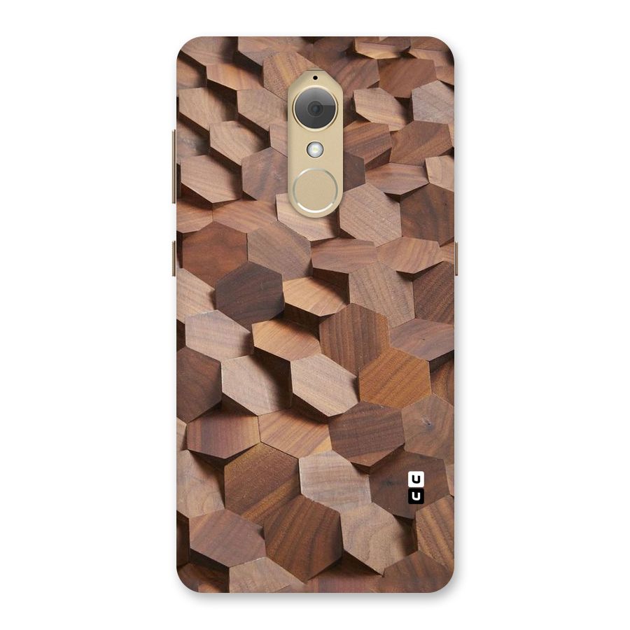 Uplifted Wood Hexagons Back Case for Lenovo K8