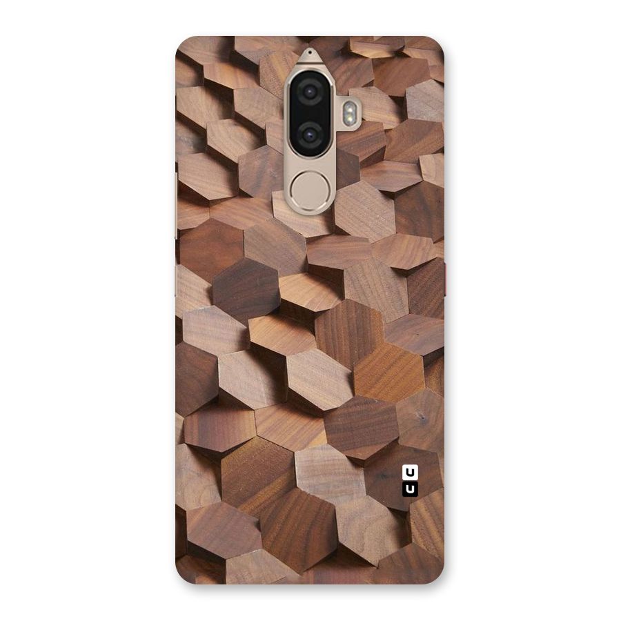 Uplifted Wood Hexagons Back Case for Lenovo K8 Note