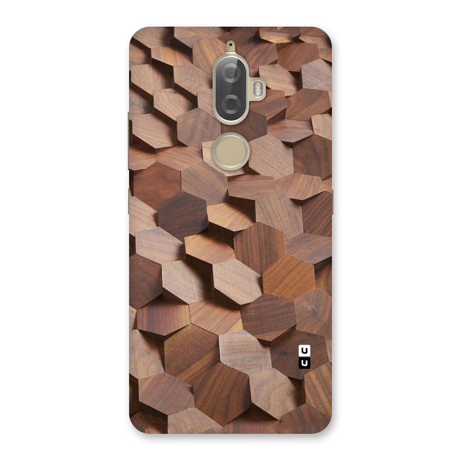 Uplifted Wood Hexagons Back Case for Lenovo K8 Plus