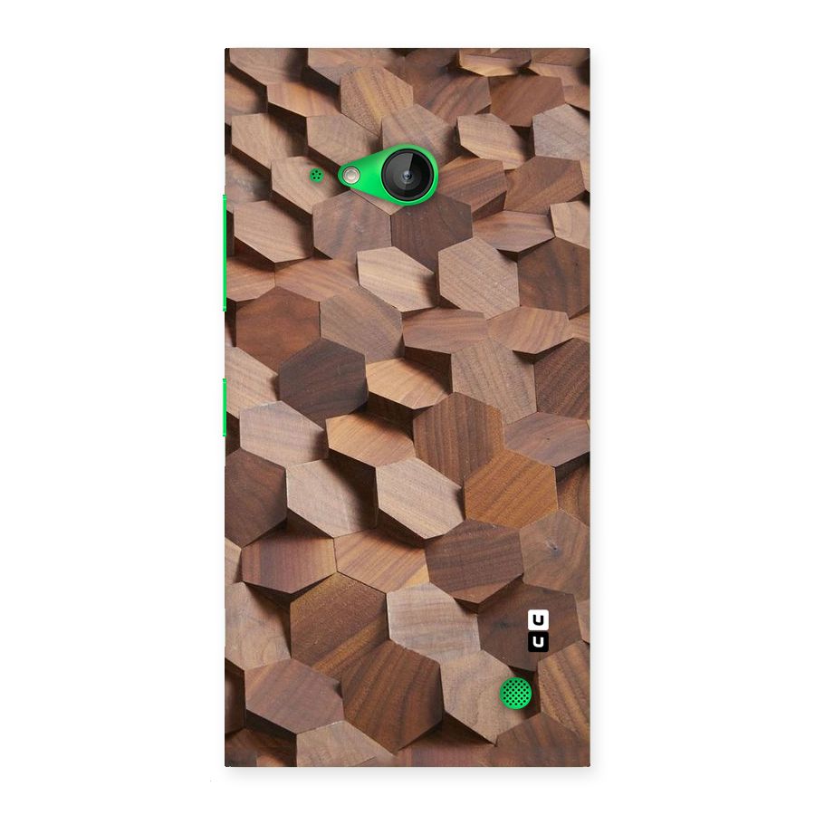 Uplifted Wood Hexagons Back Case for Lumia 730