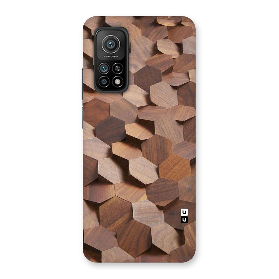 Uplifted Wood Hexagons Back Case for Mi 10T Pro 5G