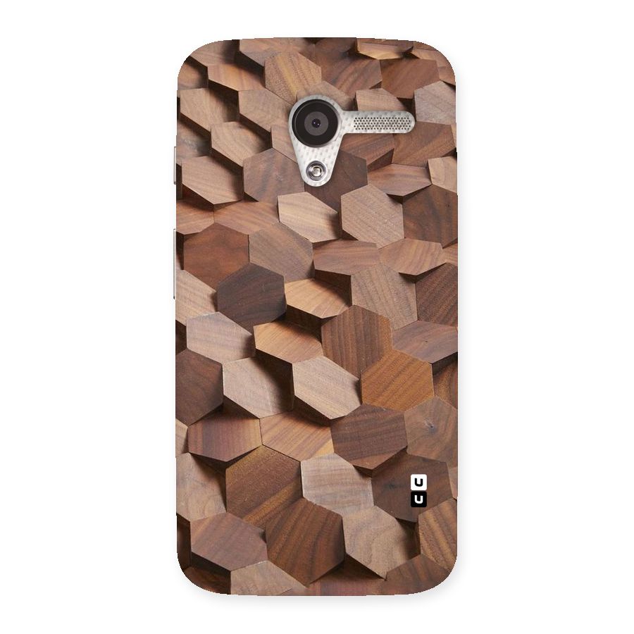 Uplifted Wood Hexagons Back Case for Moto X