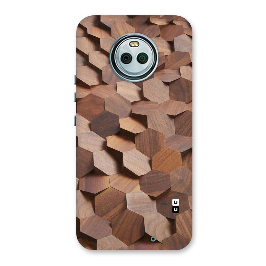 Uplifted Wood Hexagons Back Case for Moto X4