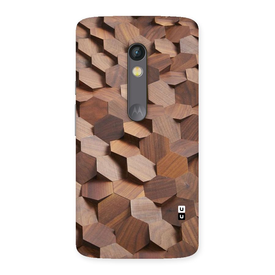 Uplifted Wood Hexagons Back Case for Moto X Play