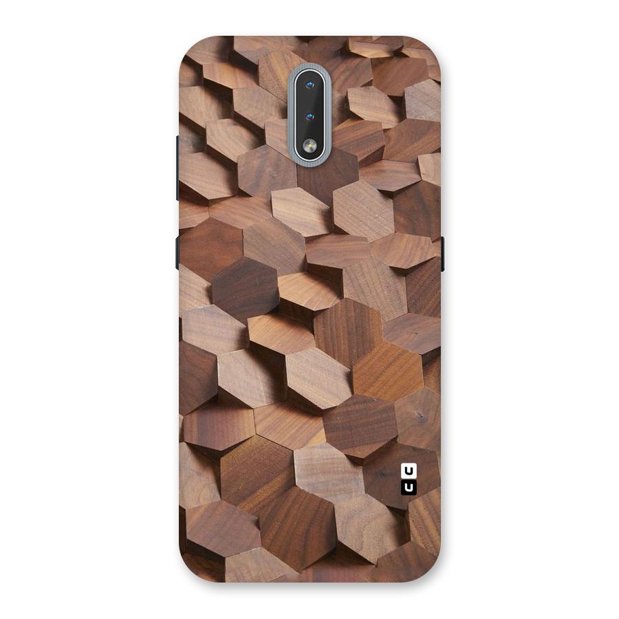 Uplifted Wood Hexagons Back Case for Nokia 2.3