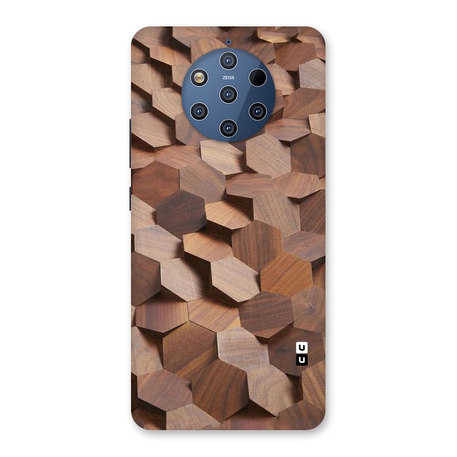 Uplifted Wood Hexagons Back Case for Nokia 9 PureView