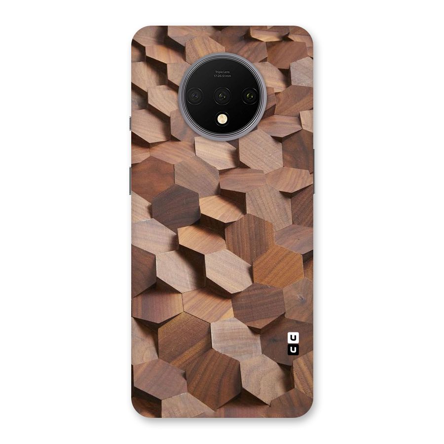 Uplifted Wood Hexagons Back Case for OnePlus 7T